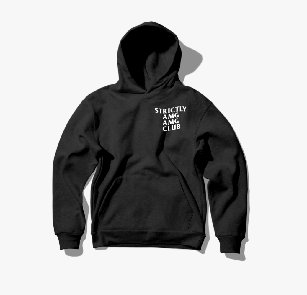 STRICTLY AMG AMG CLUB HOODIE - BLACK