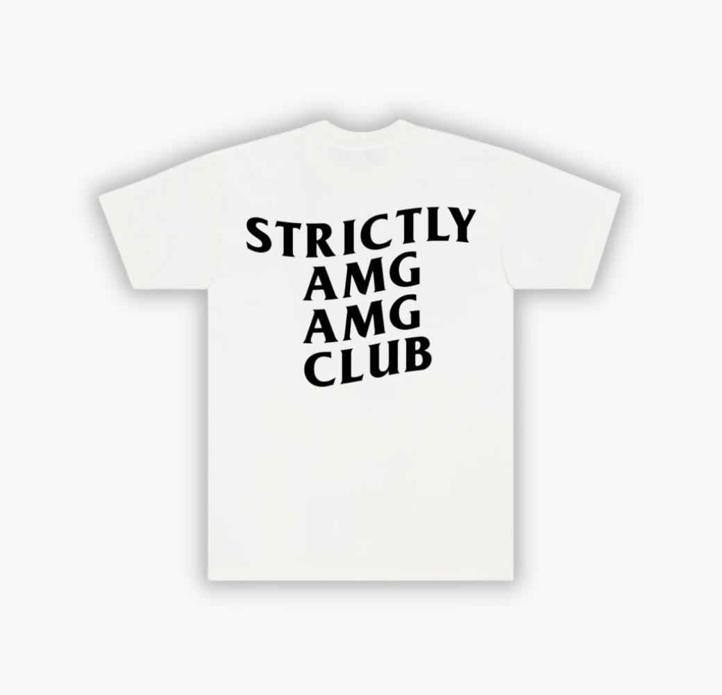 STRICTLY AMG AMG CLUB T-SHIRT - WHITE