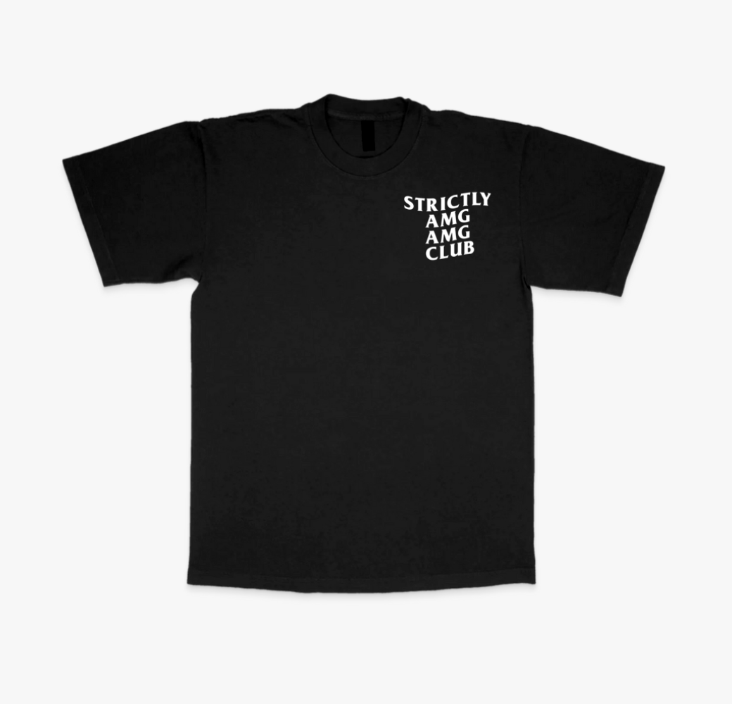 STRICTLY AMG AMG CLUB T-SHIRT - BLACK