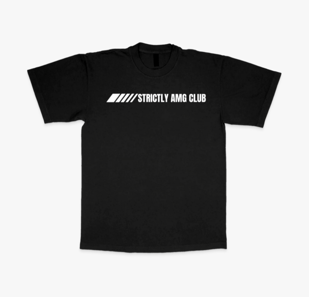 STRICTLY AMG CLUB T-SHIRT - BLACK